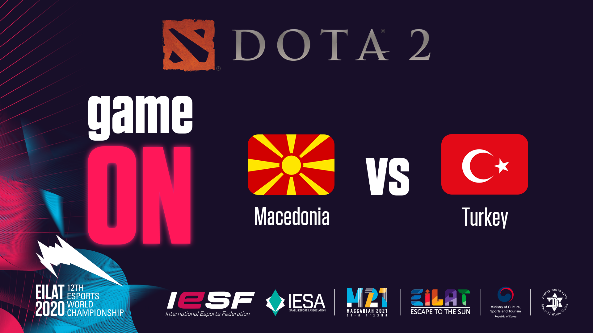 DOTA 2 | MKD vs. TUR | IESF EILAT 2020 | Europe Regional Games