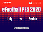 Italy vs Serbia eFootball PES 2020 Group Preliminary [11th Esports World Championship] Day 1